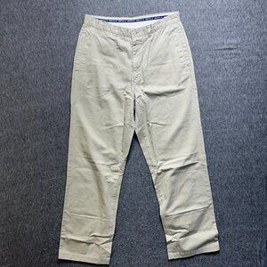 Jeff & Co Men's Khaki Chino Pants - Size 34R - 100% Cotton - Classic Fit